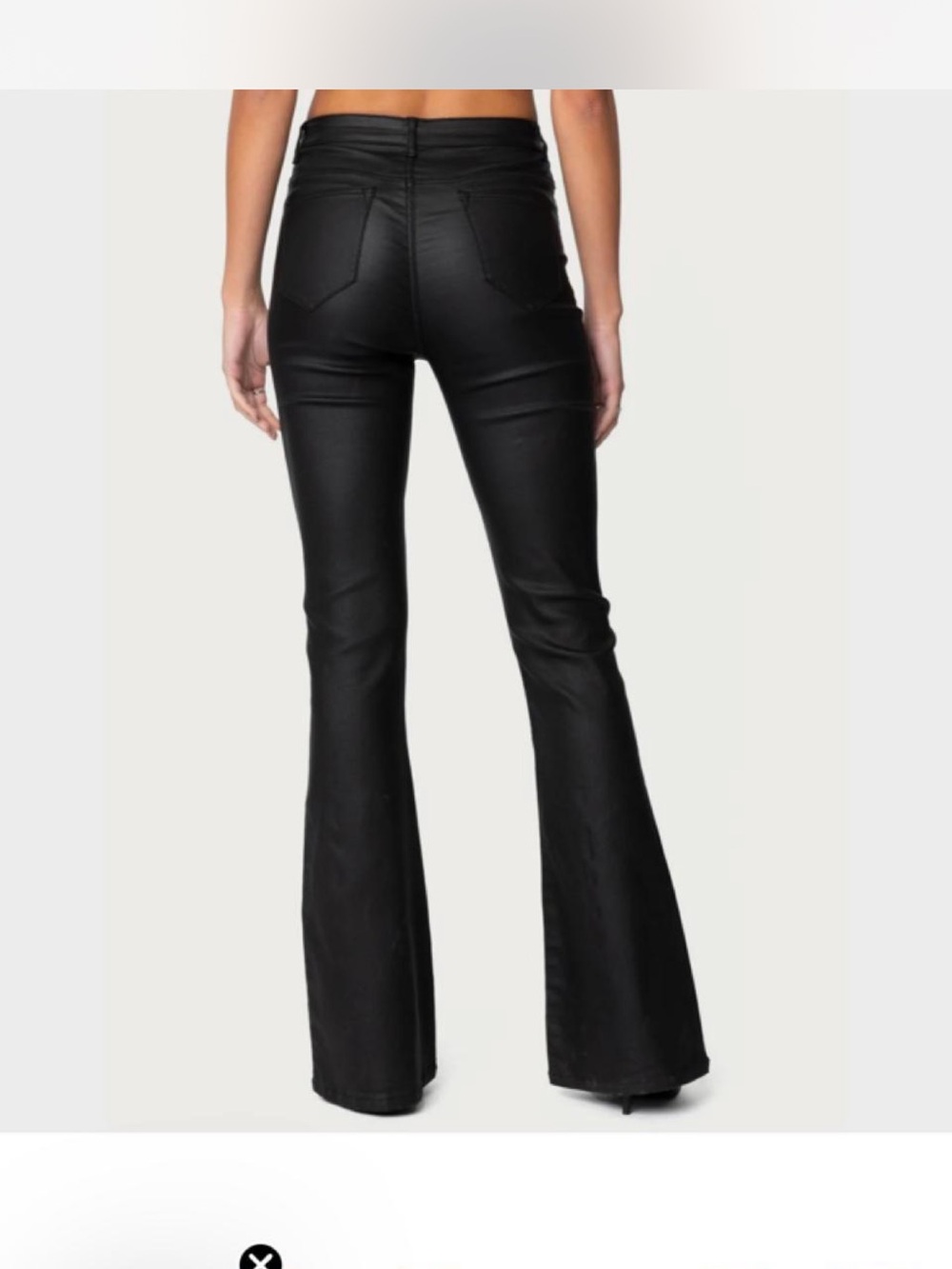 Edited flare leather pants - Picture 2 of 5